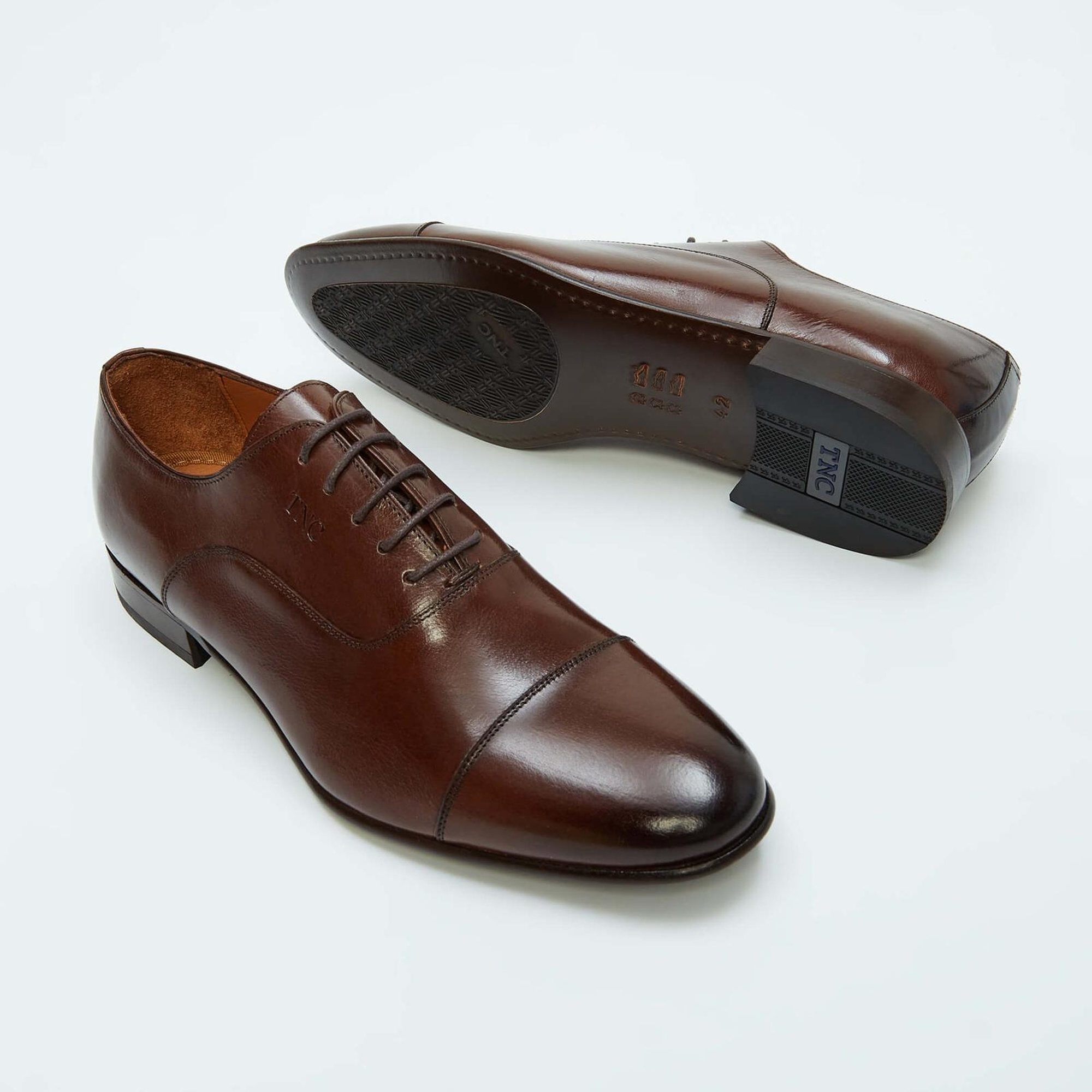 Tamer Tanca Erkek Hakiki Deri Kahverengi Klasik Ayakkabı