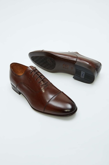  Tamer Tanca Erkek Hakiki Deri Kahverengi Klasik Ayakkabı