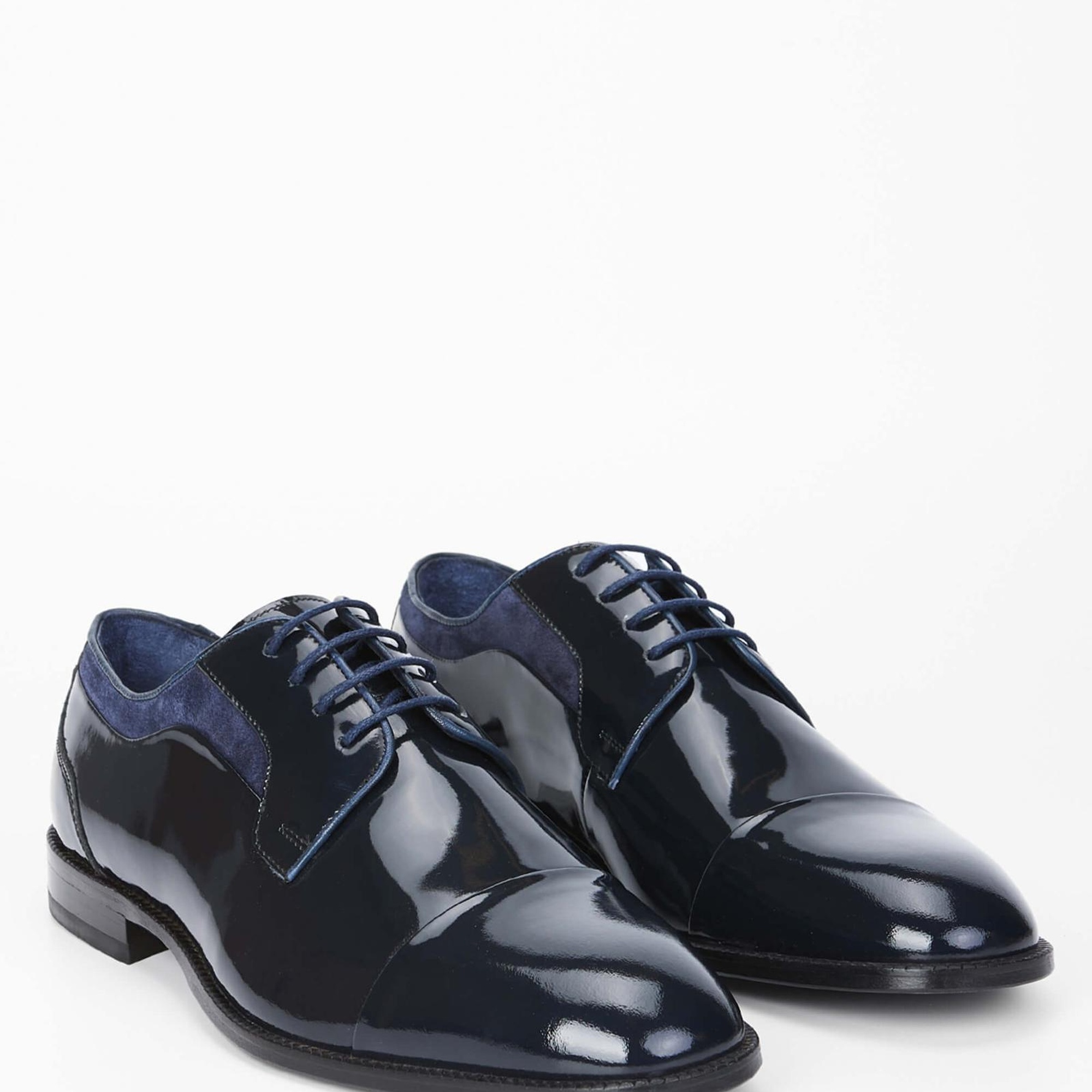 Tamer Tanca Erkek Hakiki Deri Lacivert Klasik Ayakkabı