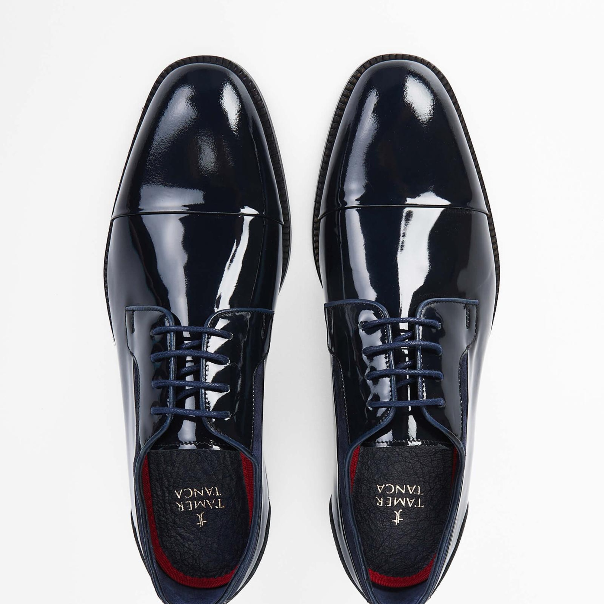 Tamer Tanca Erkek Hakiki Deri Lacivert Klasik Ayakkabı