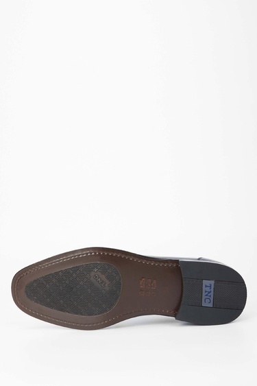  Tamer Tanca Erkek Hakiki Deri Lacivert Klasik Ayakkabı