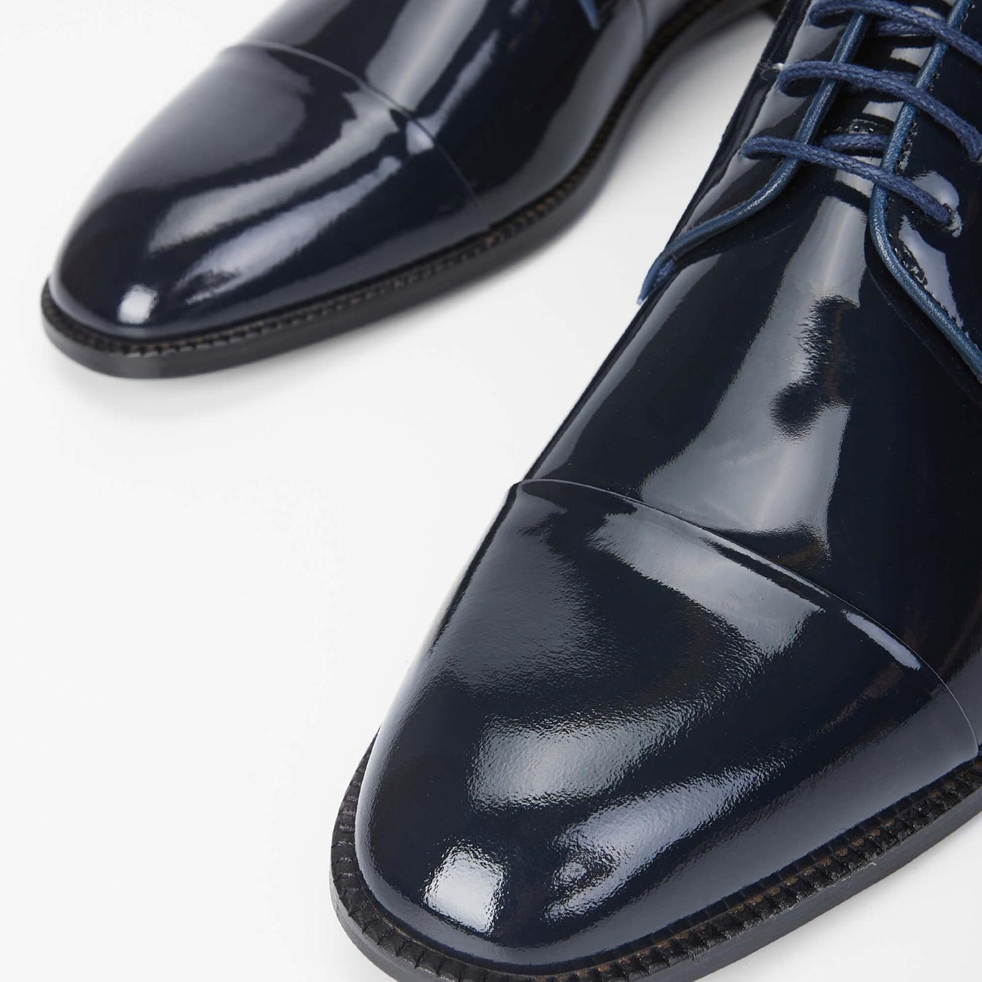 Tamer Tanca Erkek Hakiki Deri Lacivert Klasik Ayakkabı