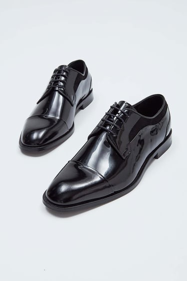  Tamer Tanca Erkek Hakiki Deri Siyah Rugan Klasik Ayakkabı