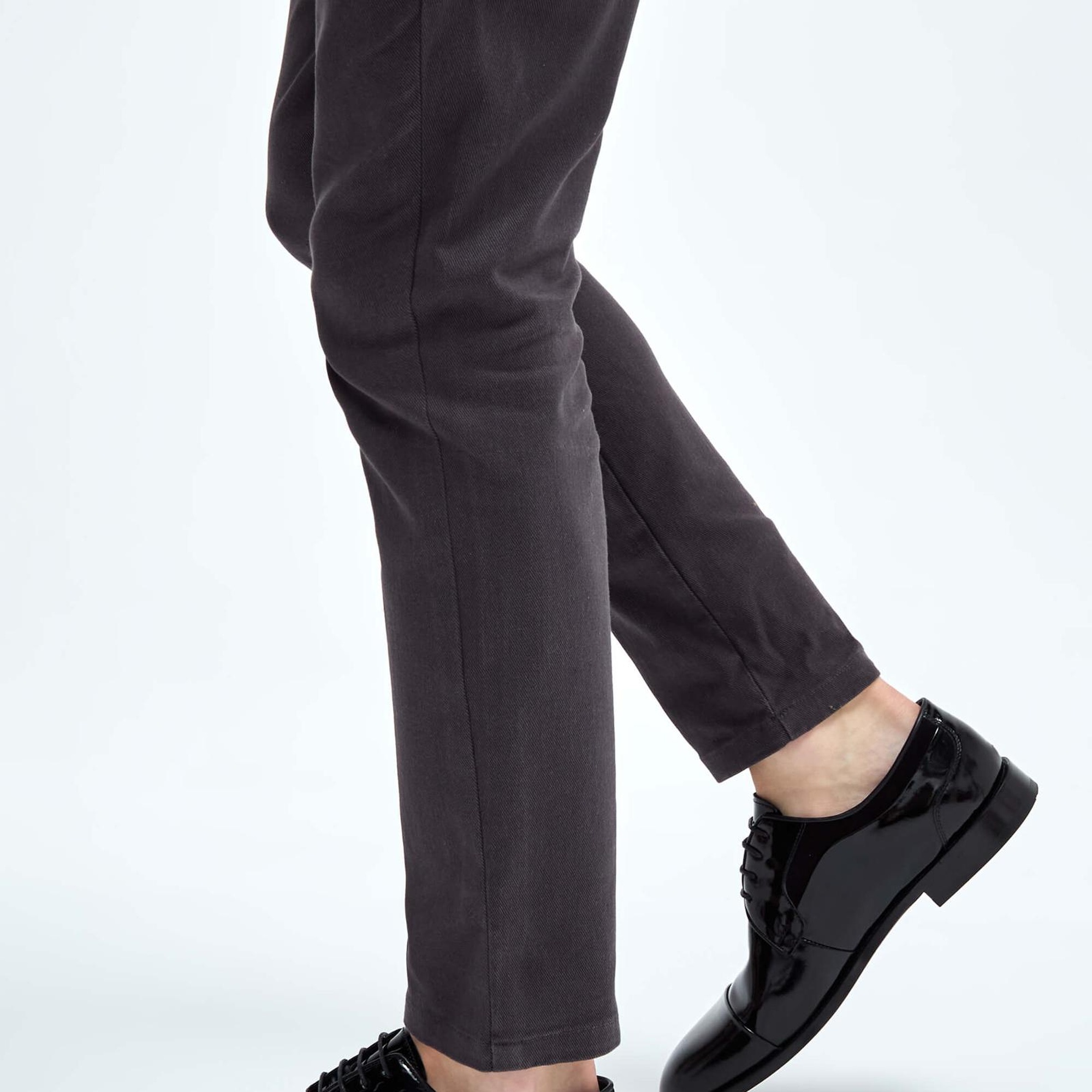 Tamer Tanca Erkek Hakiki Deri Siyah Rugan Klasik Ayakkabı