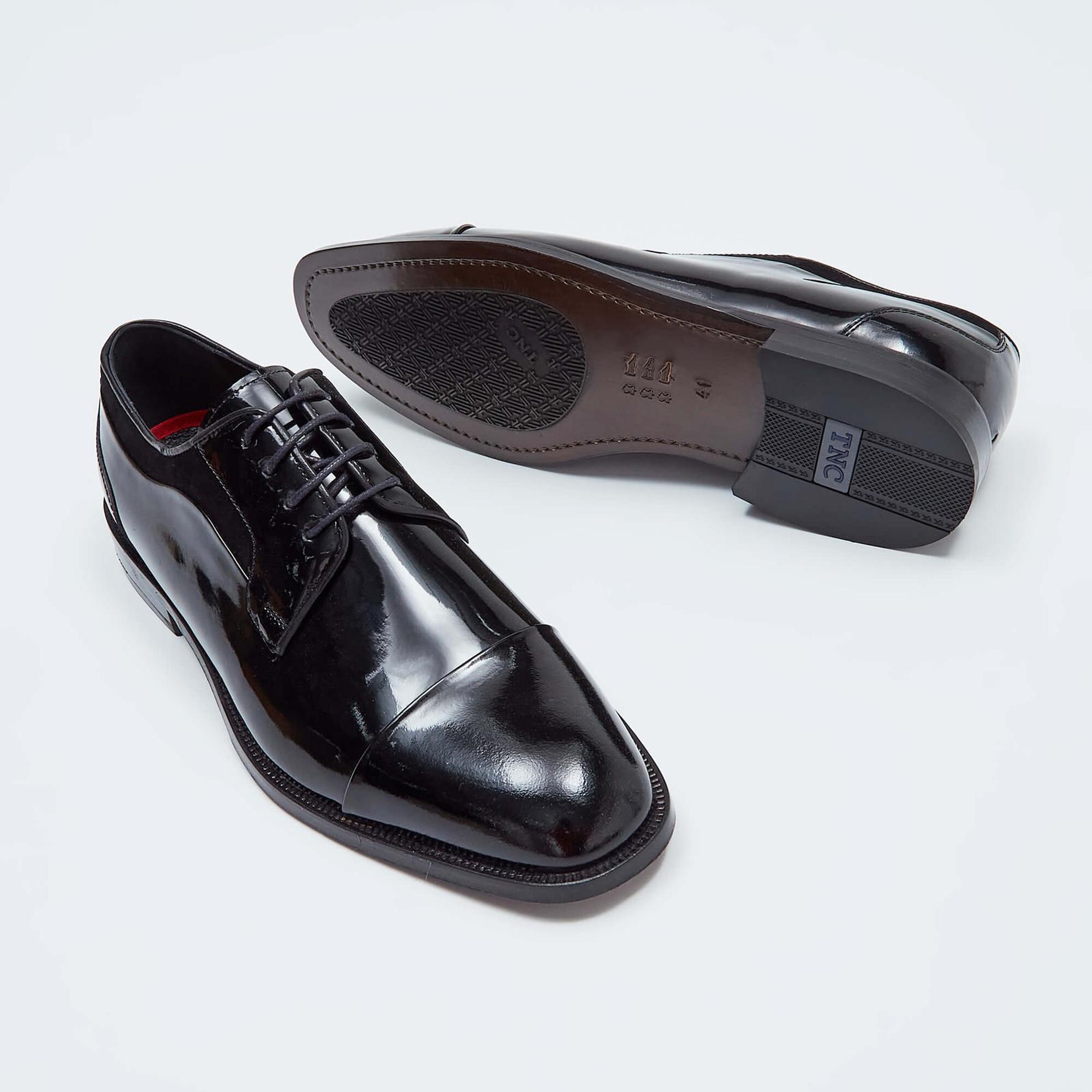 Tamer Tanca Erkek Hakiki Deri Siyah Rugan Klasik Ayakkabı