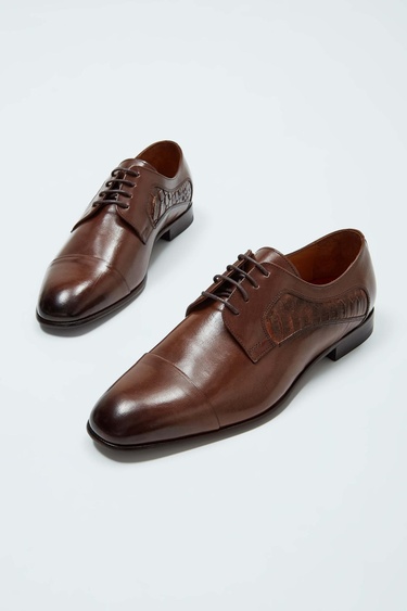  Tamer Tanca Erkek Hakiki Deri Taba Klasik Ayakkabı