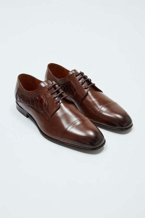  Tamer Tanca Erkek Hakiki Deri Taba Klasik Ayakkabı