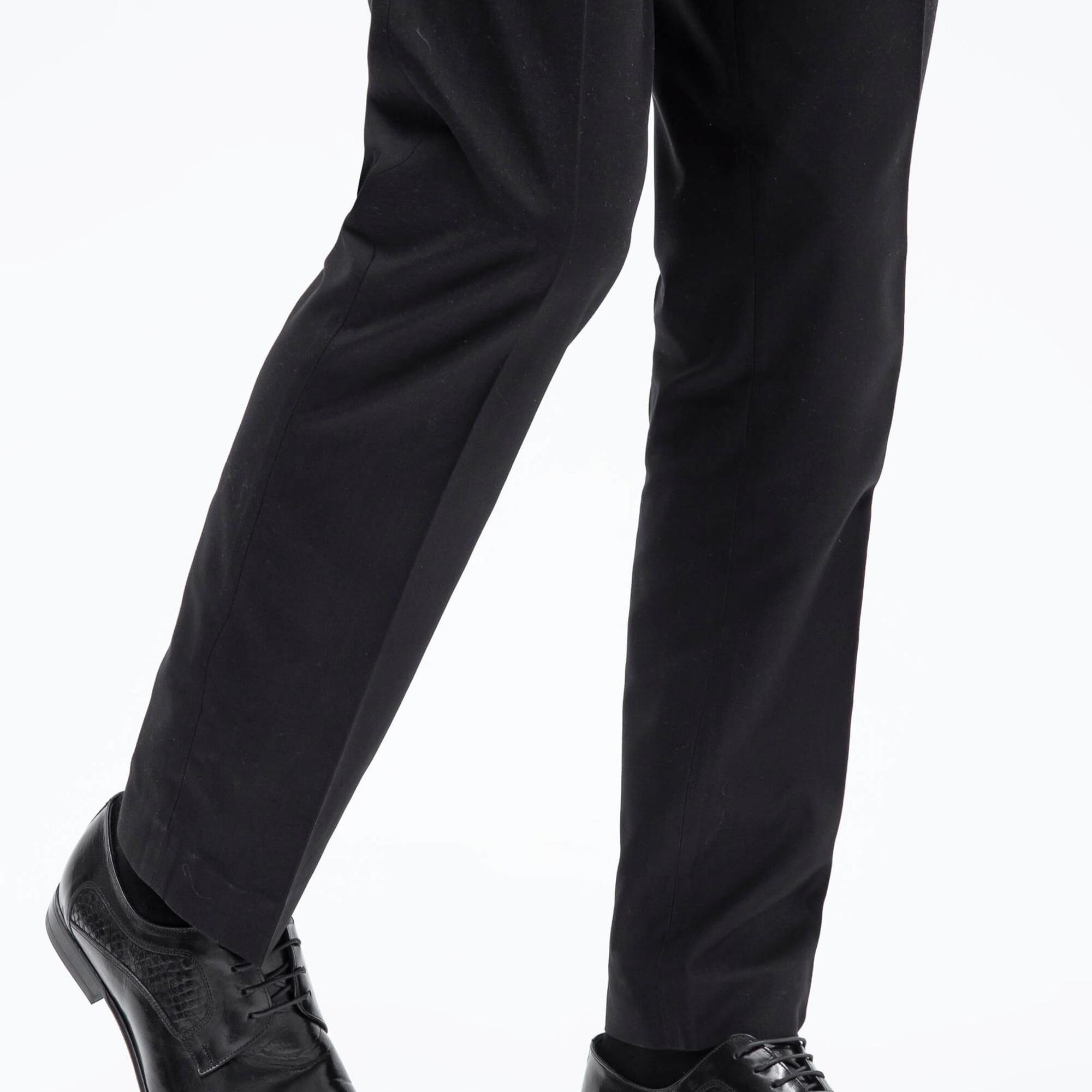 Tamer Tanca Erkek Hakiki Deri Siyah Klasik Ayakkabı