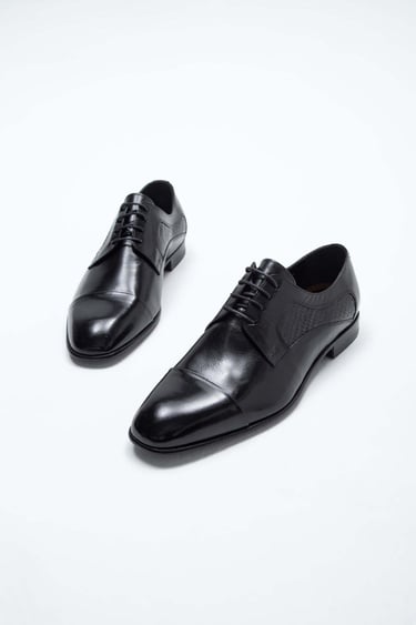  Tamer Tanca Erkek Hakiki Deri Siyah Klasik Ayakkabı