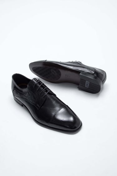  Tamer Tanca Erkek Hakiki Deri Siyah Klasik Ayakkabı