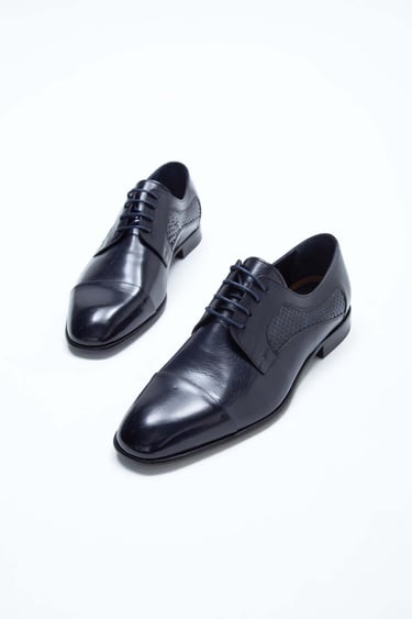  Tamer Tanca Erkek Hakiki Deri Lacivert/Lacivert Klasik Ayakkabı