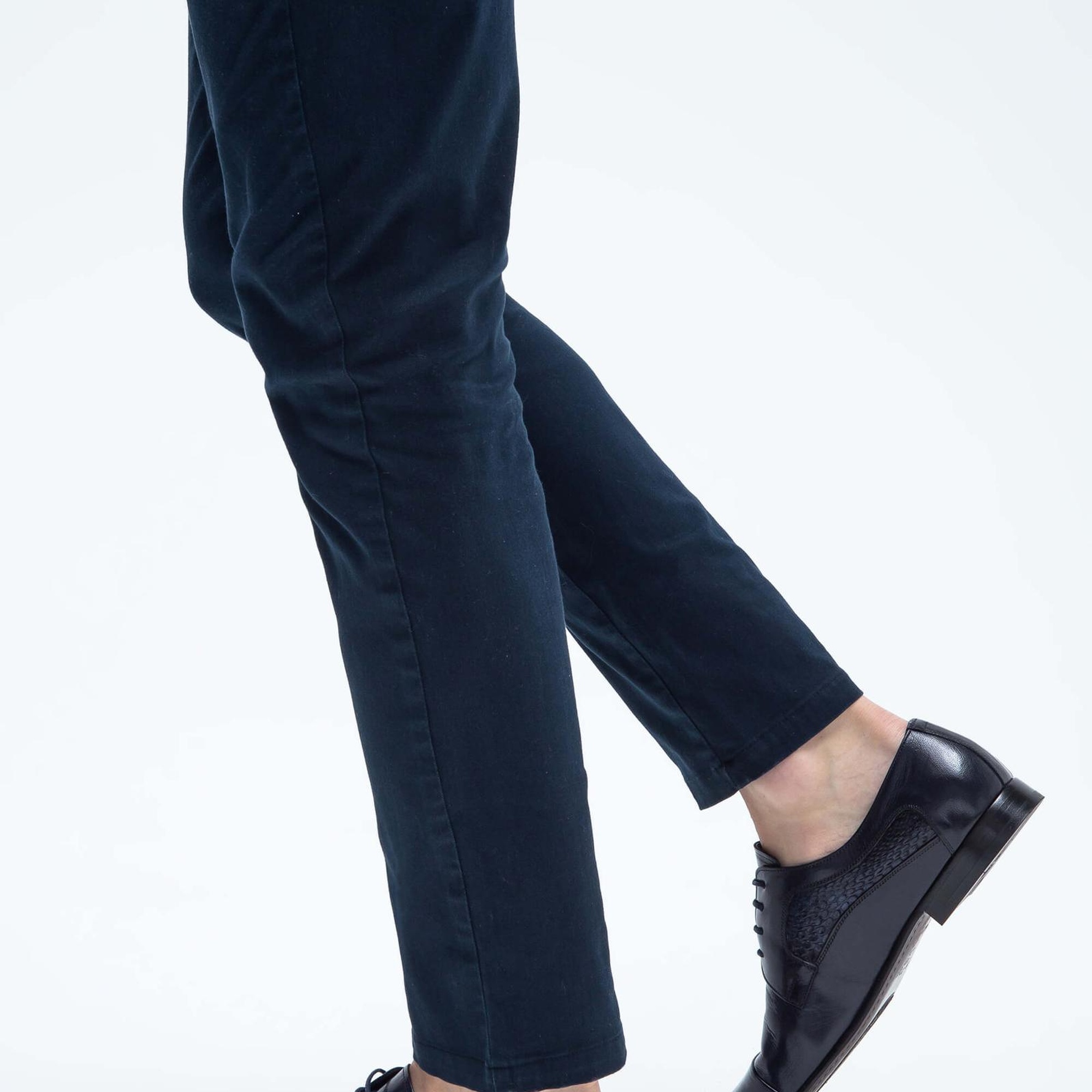 Tamer Tanca Erkek Hakiki Deri Lacivert/Lacivert Klasik Ayakkabı