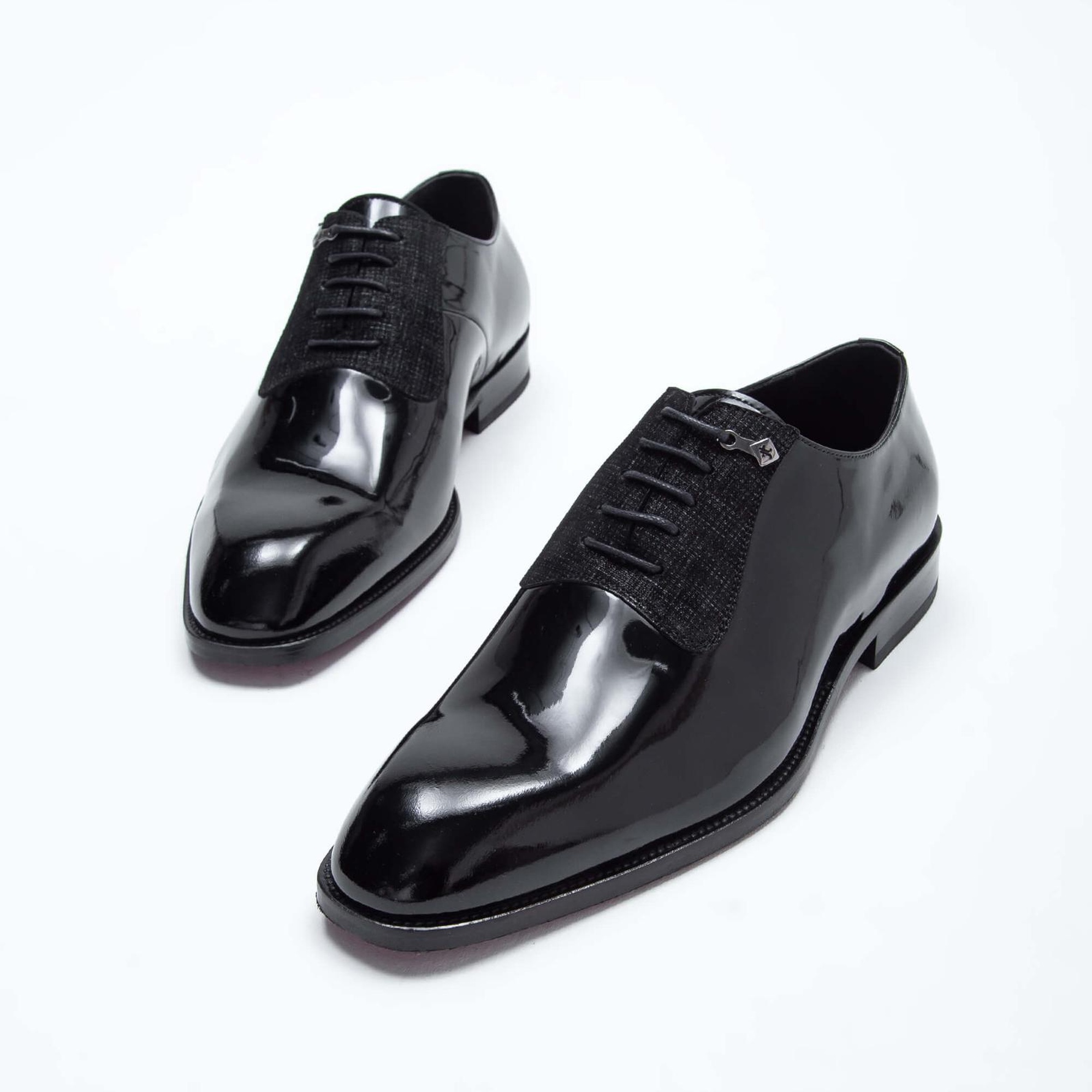 Tamer Tanca Erkek Hakiki Deri Siyah Rugan Klasik Ayakkabı