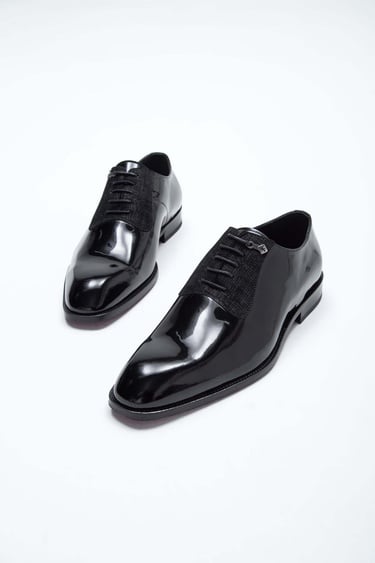  Tamer Tanca Erkek Hakiki Deri Siyah Rugan Klasik Ayakkabı