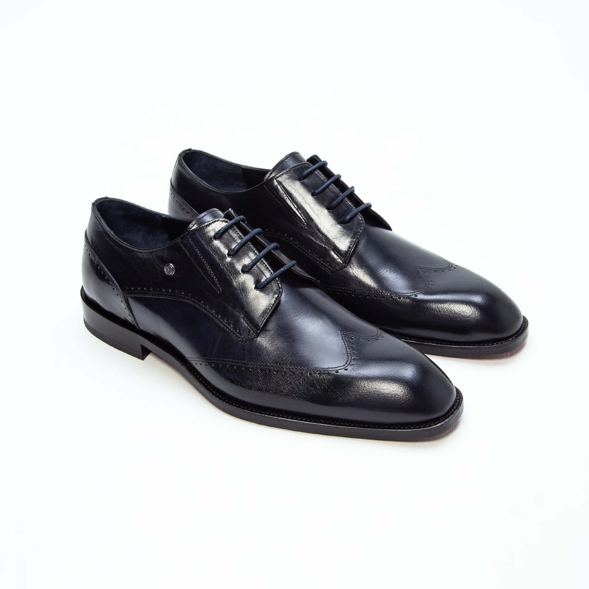 Tamer Tanca Erkek Hakiki Deri Lacivert Klasik Ayakkabı