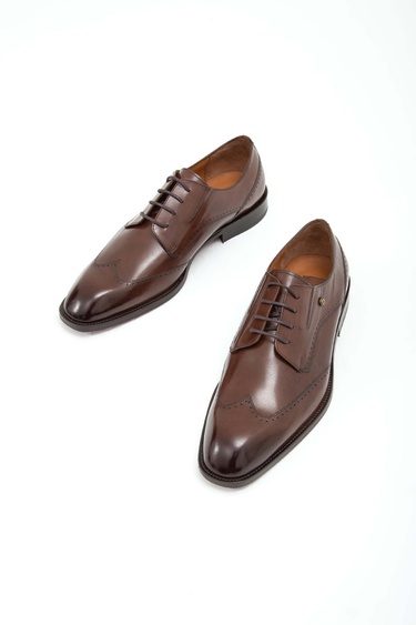  Tamer Tanca Erkek Hakiki Deri Taba Bufalo Klasik Ayakkabı