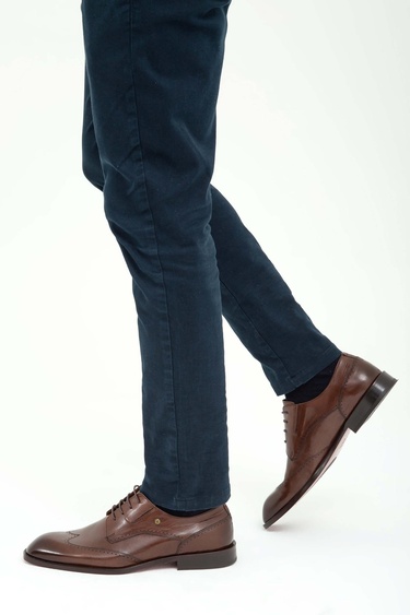  Tamer Tanca Erkek Hakiki Deri Taba Bufalo Klasik Ayakkabı