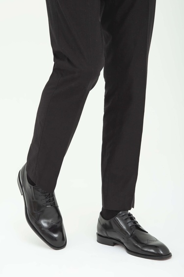  Tamer Tanca Erkek Hakiki Deri Siyah Klasik Ayakkabı