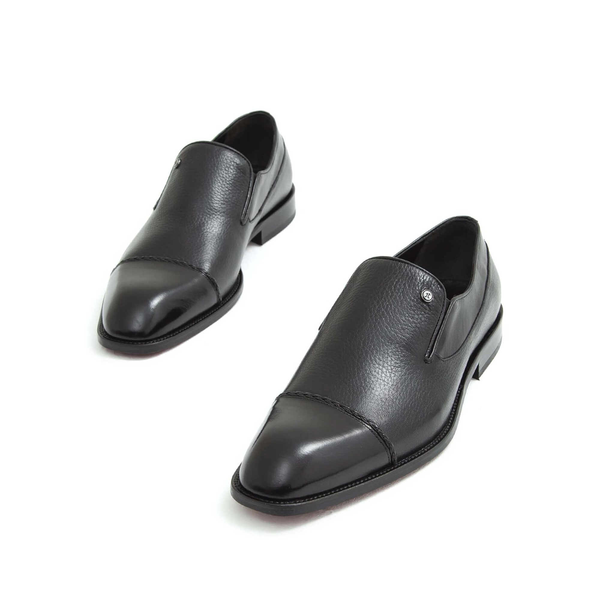 Tamer Tanca Erkek Hakiki Deri Siyah Klasik Ayakkabı