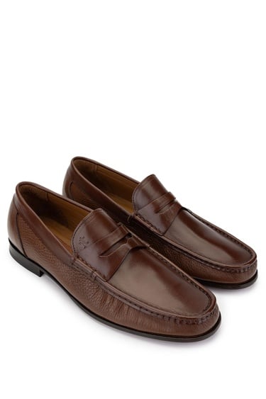  Tamer Tanca Erkek Hakiki Deri Taba Makosen Ayakkabı