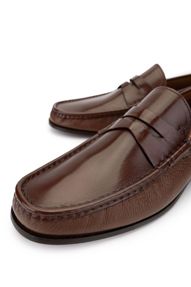  Tamer Tanca Erkek Hakiki Deri Taba Makosen Ayakkabı