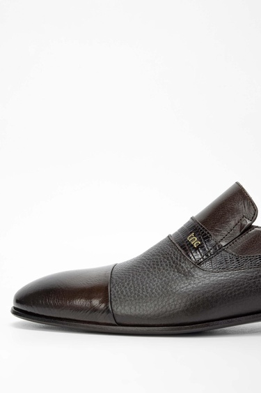  Tamer Tanca Erkek Hakiki Deri Kahverengi Makosen Ayakkabı