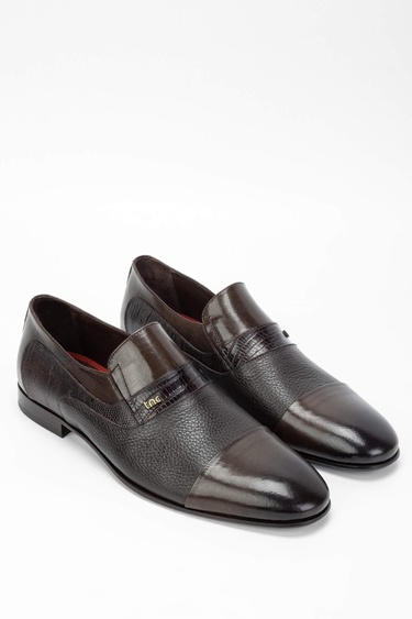  Tamer Tanca Erkek Hakiki Deri Kahverengi Makosen Ayakkabı