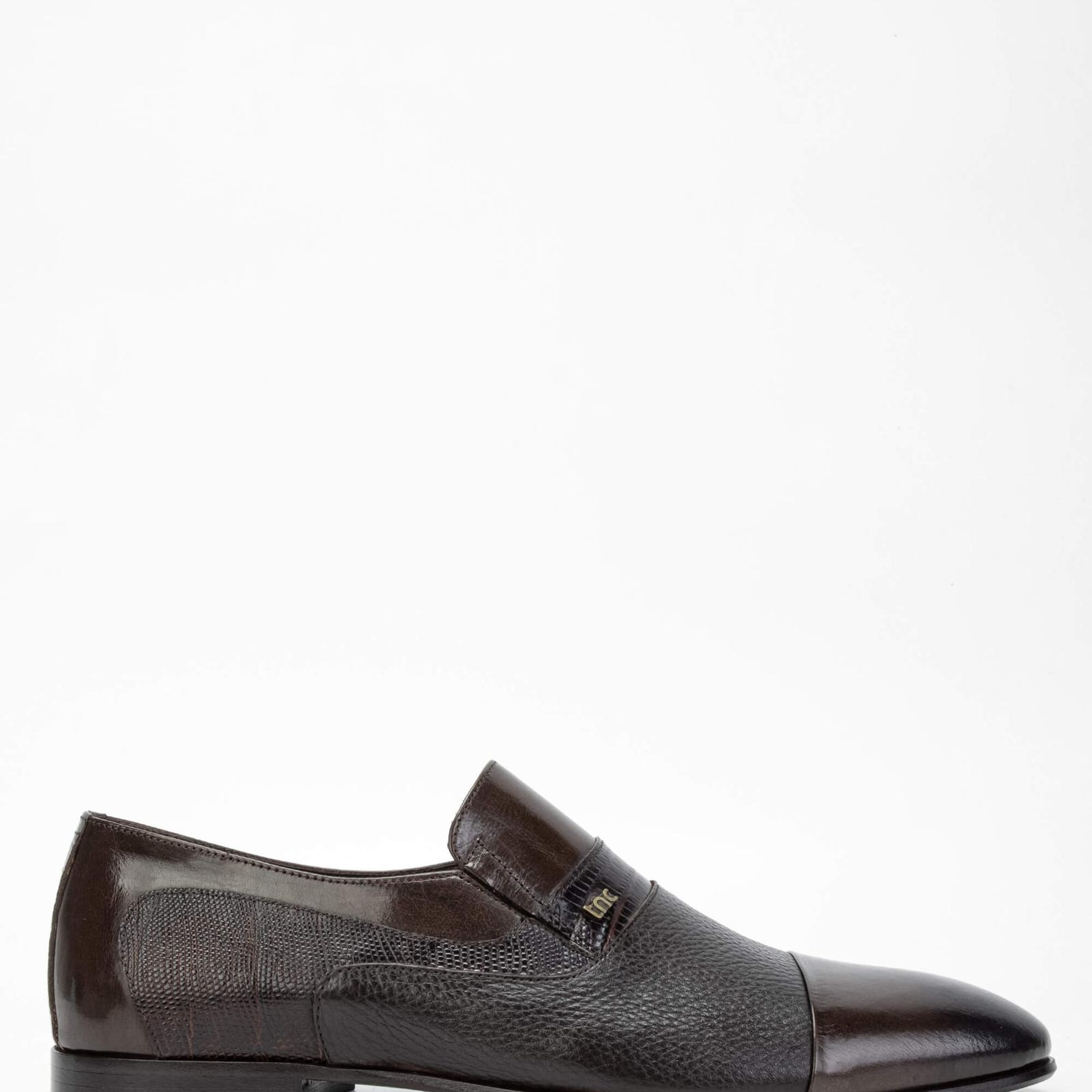 Tamer Tanca Erkek Hakiki Deri Kahverengi Makosen Ayakkabı