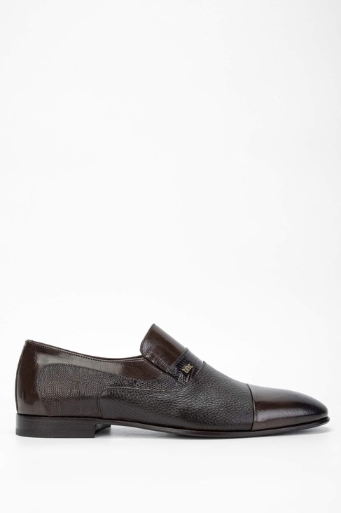  Tamer Tanca Erkek Hakiki Deri Kahverengi Makosen Ayakkabı