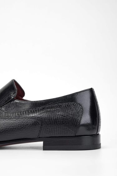  Tamer Tanca Erkek Hakiki Deri Siyah Makosen Ayakkabı