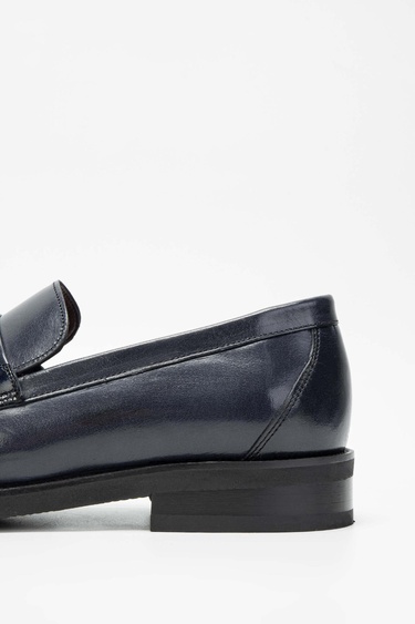  Tamer Tanca Erkek Hakiki Deri Lacivert Makosen Ayakkabı