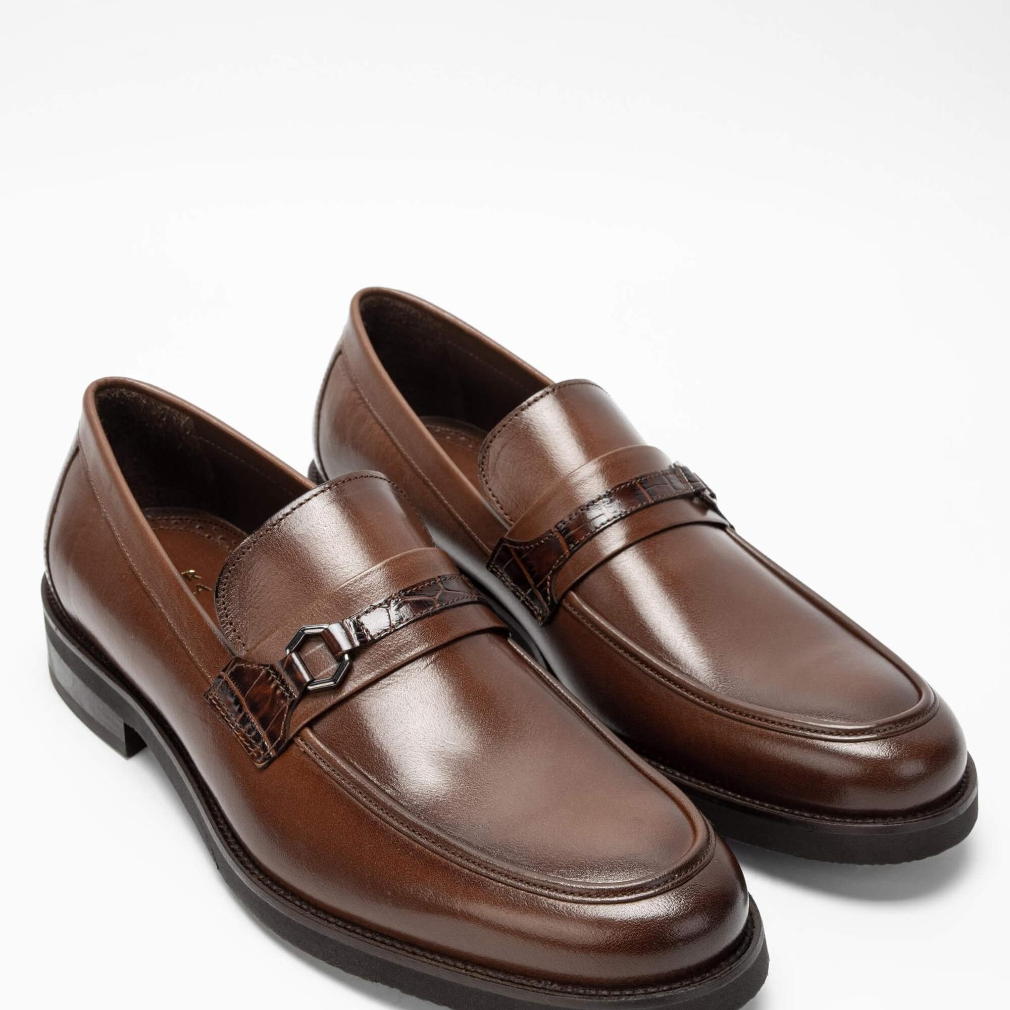 Tamer Tanca Erkek Hakiki Deri Taba Makosen Ayakkabı