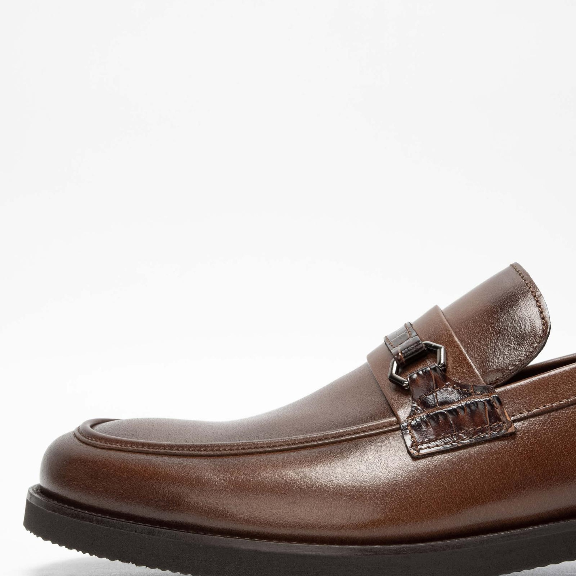 Tamer Tanca Erkek Hakiki Deri Taba Makosen Ayakkabı