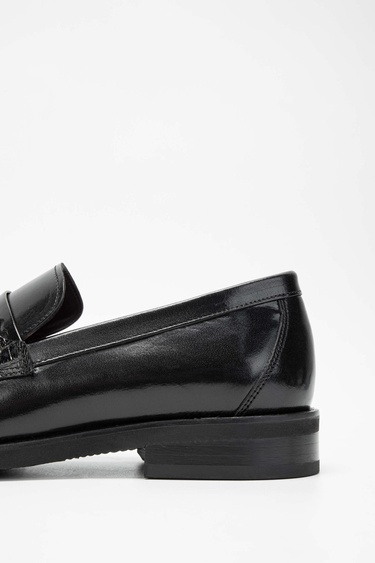  Tamer Tanca Erkek Hakiki Deri Siyah Makosen Ayakkabı