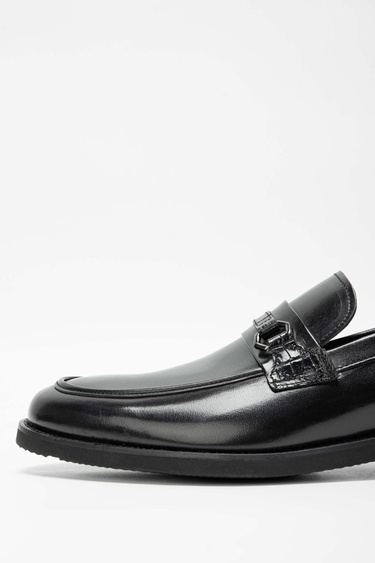  Tamer Tanca Erkek Hakiki Deri Siyah Makosen Ayakkabı