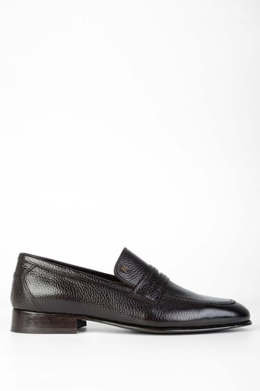  Tamer Tanca Erkek Hakiki Deri Kahverengi Makosen Ayakkabı