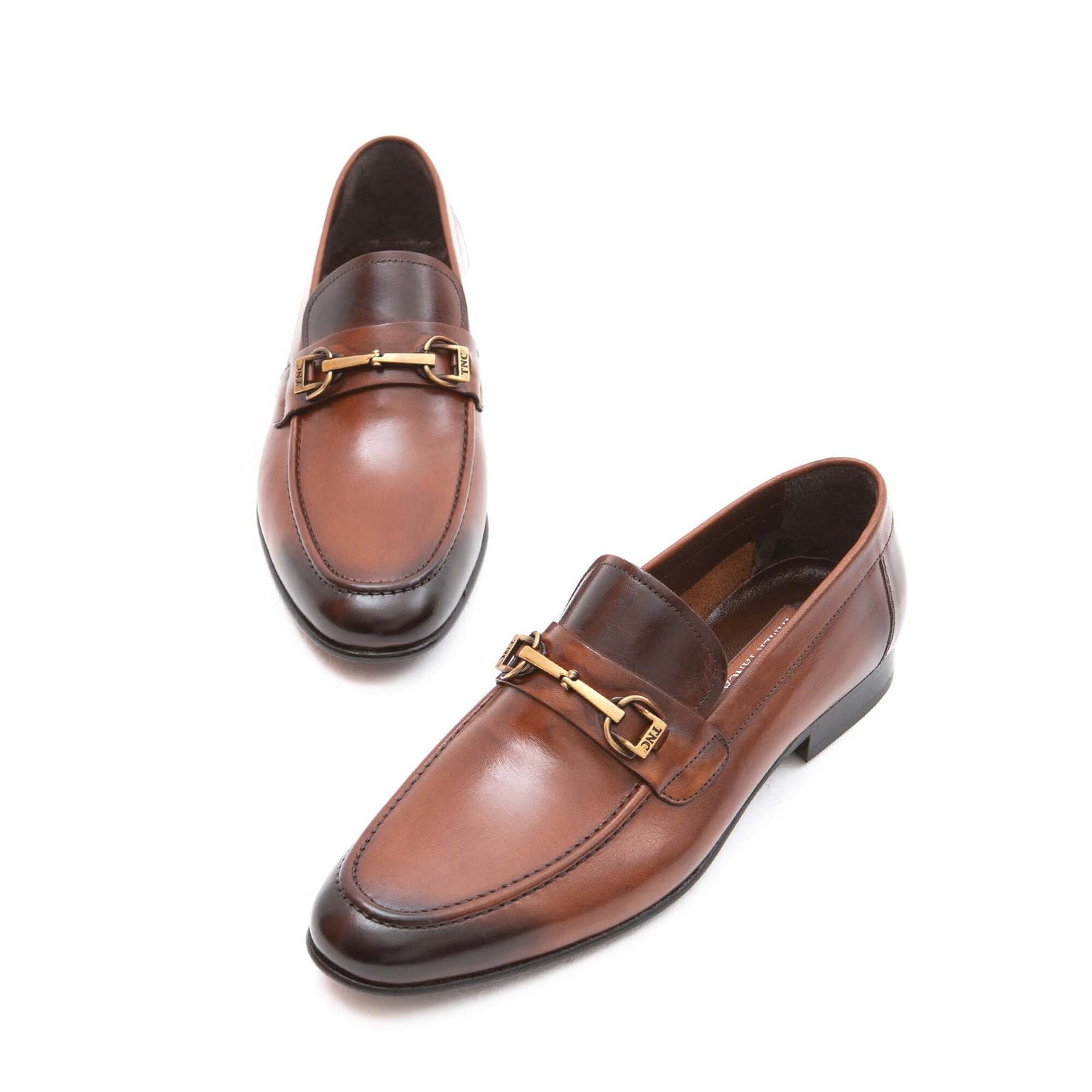 Tamer Tanca Erkek Hakiki Deri Taba Makosen Ayakkabı