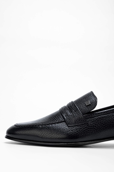  Tamer Tanca Erkek Hakiki Deri Siyah Deri Makosen Ayakkabı