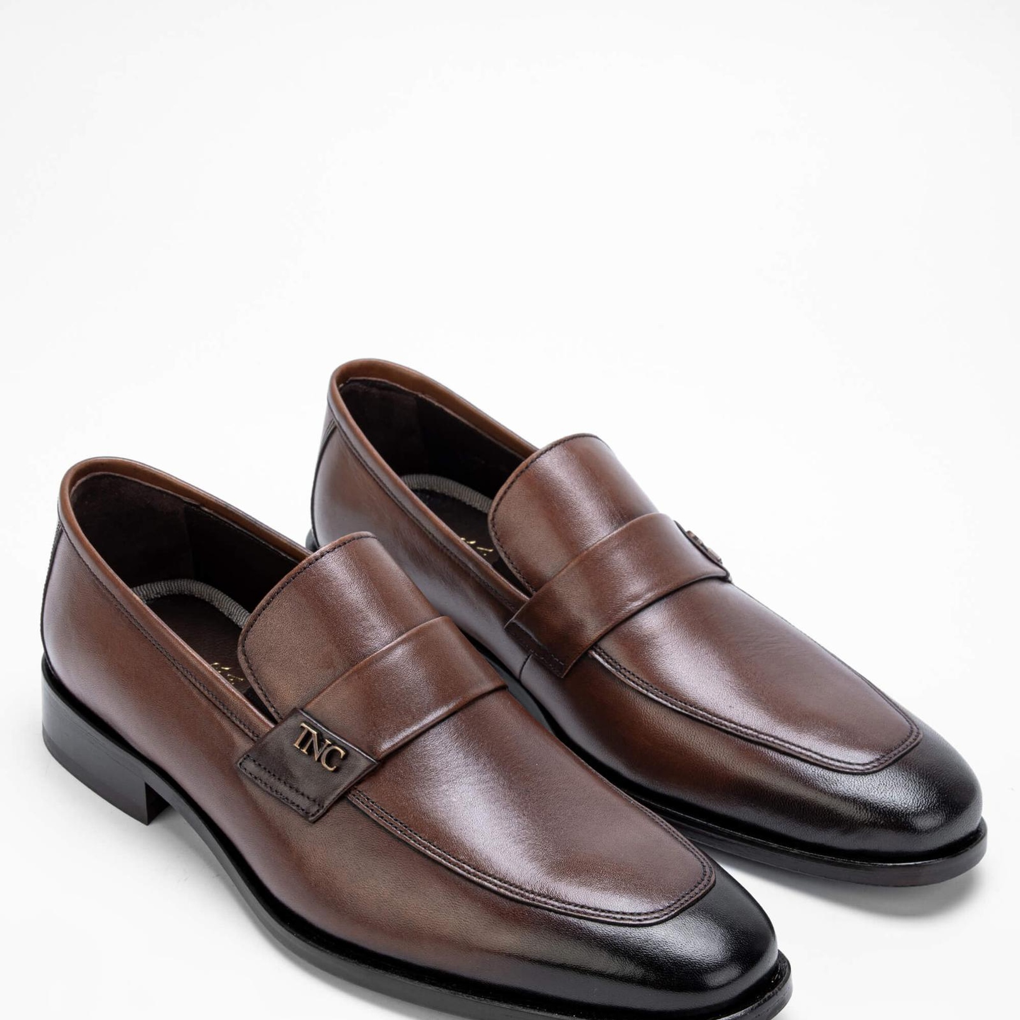 Tamer Tanca Erkek Hakiki Deri Kahverengi Makosen Ayakkabı