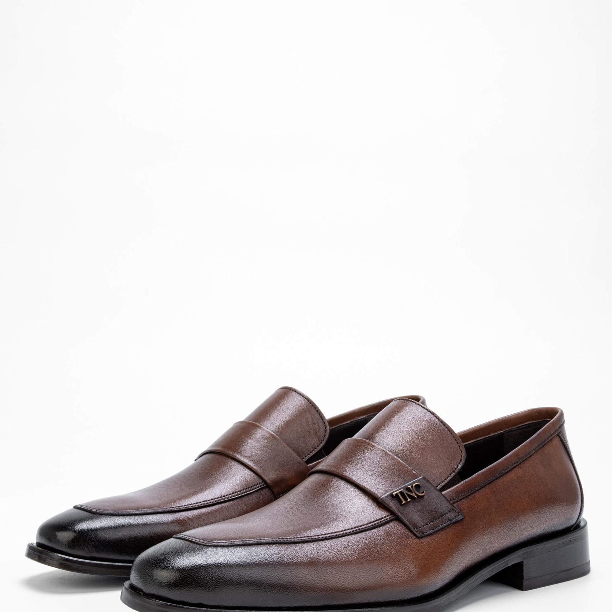 Tamer Tanca Erkek Hakiki Deri Kahverengi Makosen Ayakkabı