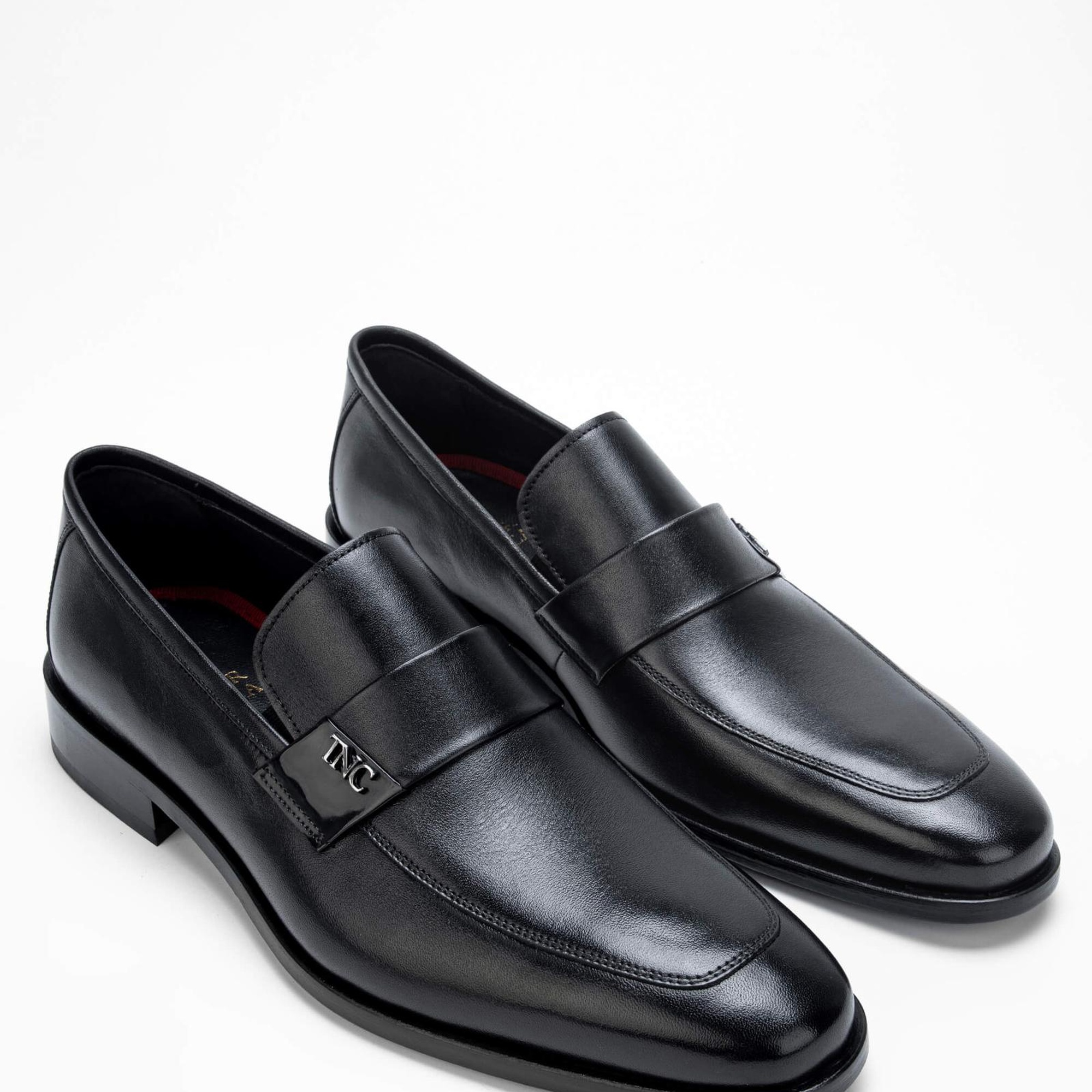 Tamer Tanca Erkek Hakiki Deri Siyah Makosen Ayakkabı