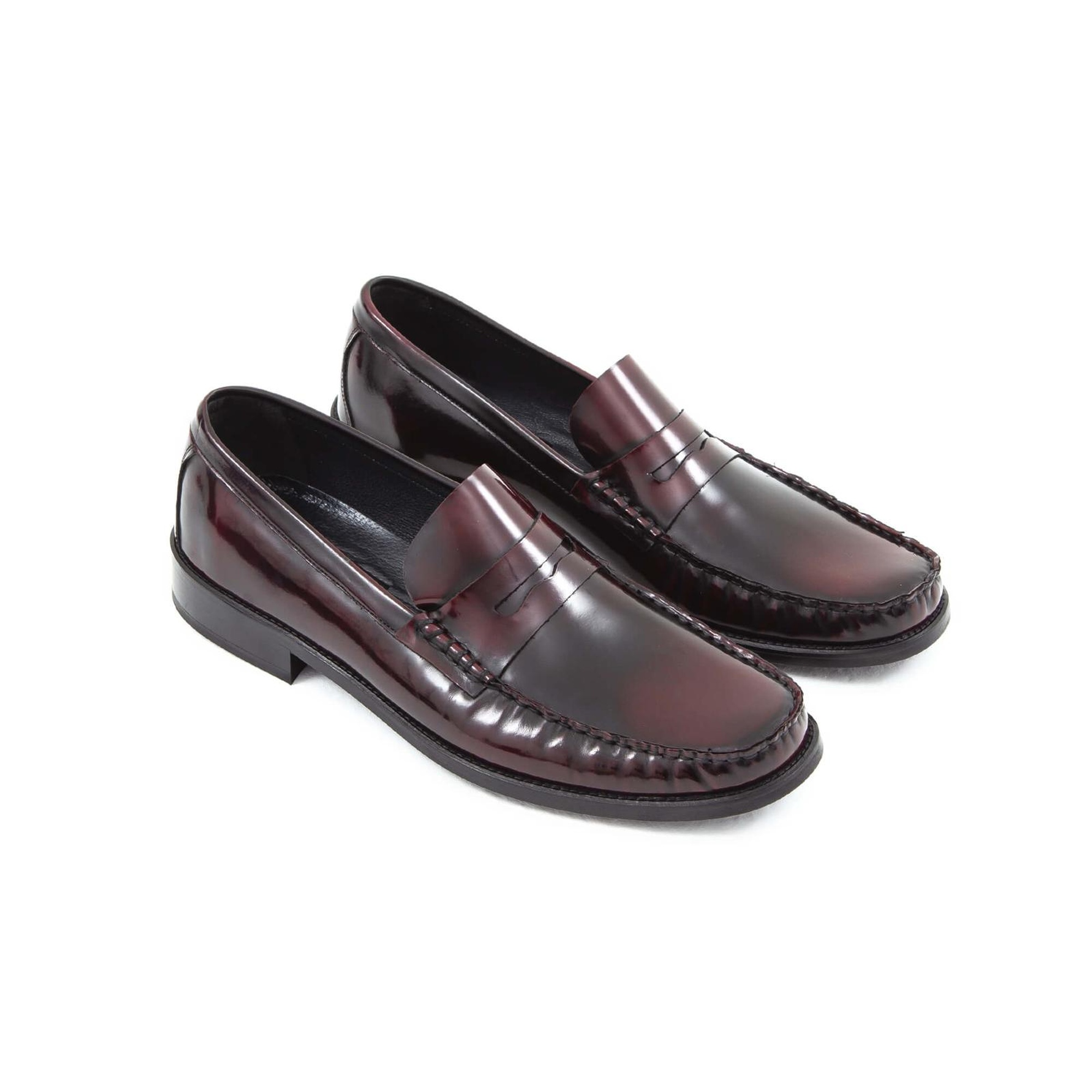 Tamer Tanca Erkek Hakiki Deri Bordo Makosen Ayakkabı