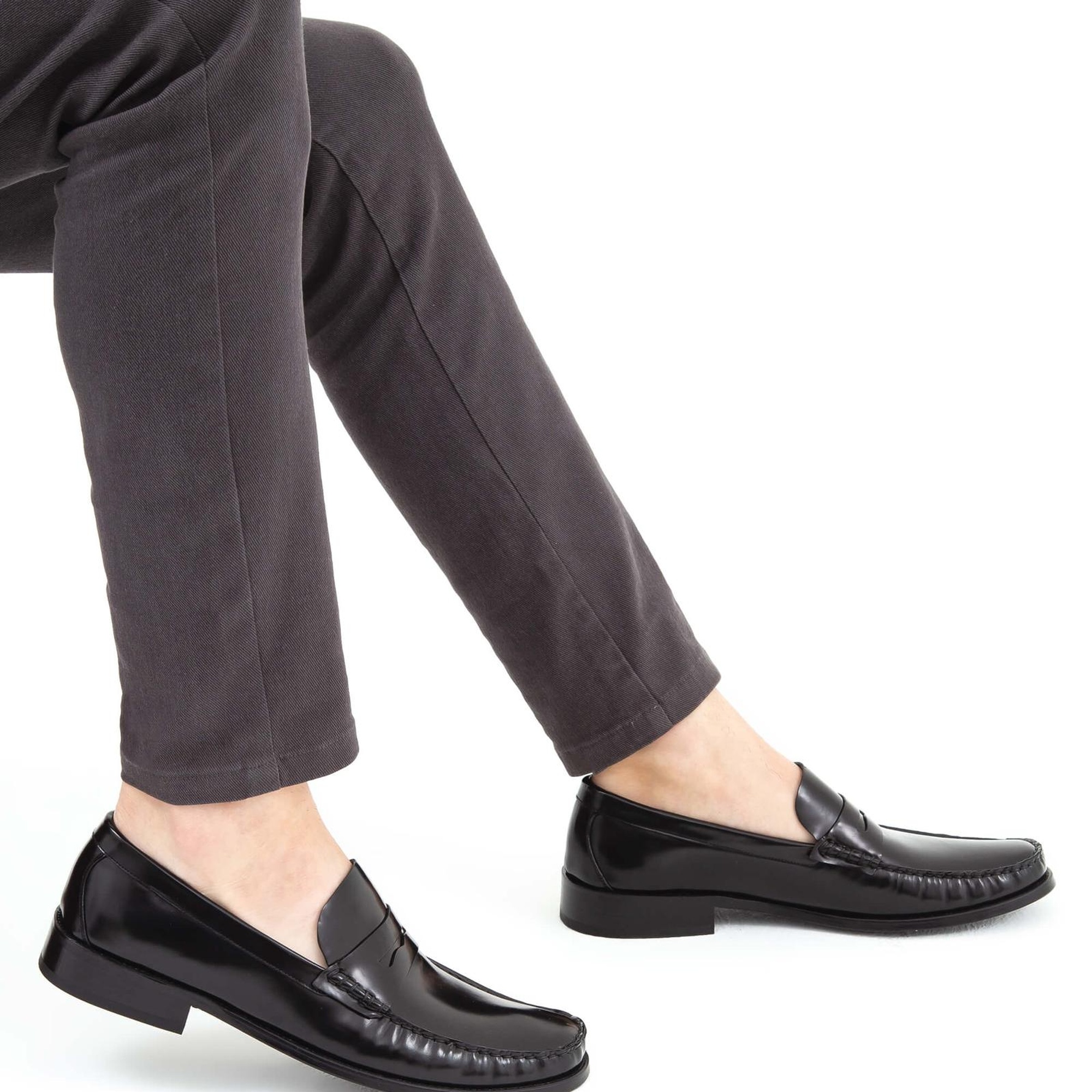 Tamer Tanca Erkek Hakiki Deri Siyah Açma Makosen Ayakkabı