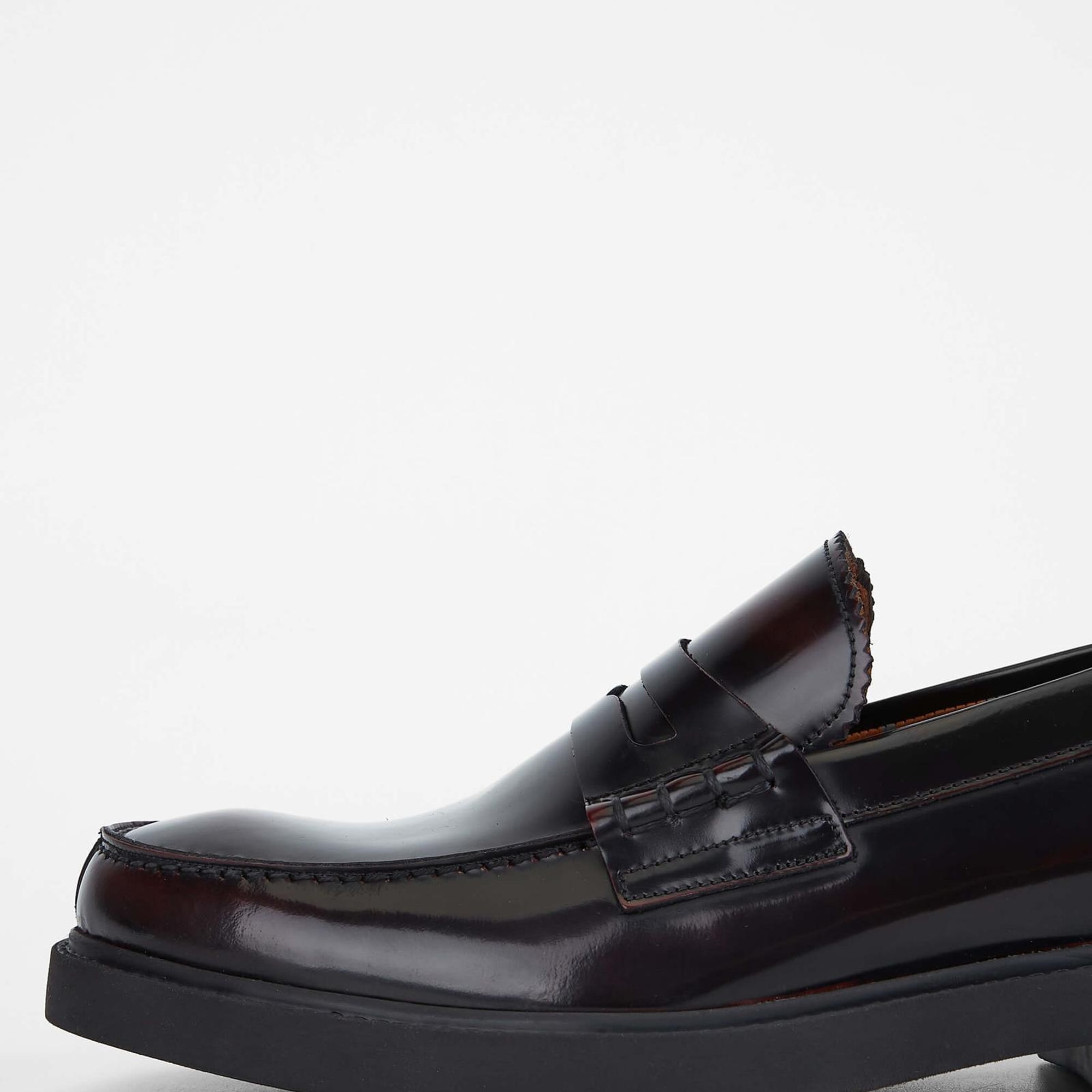 Tamer Tanca Erkek Hakiki Deri Bordo Makosen Ayakkabı