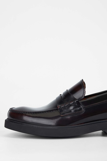  Tamer Tanca Erkek Hakiki Deri Bordo Makosen Ayakkabı