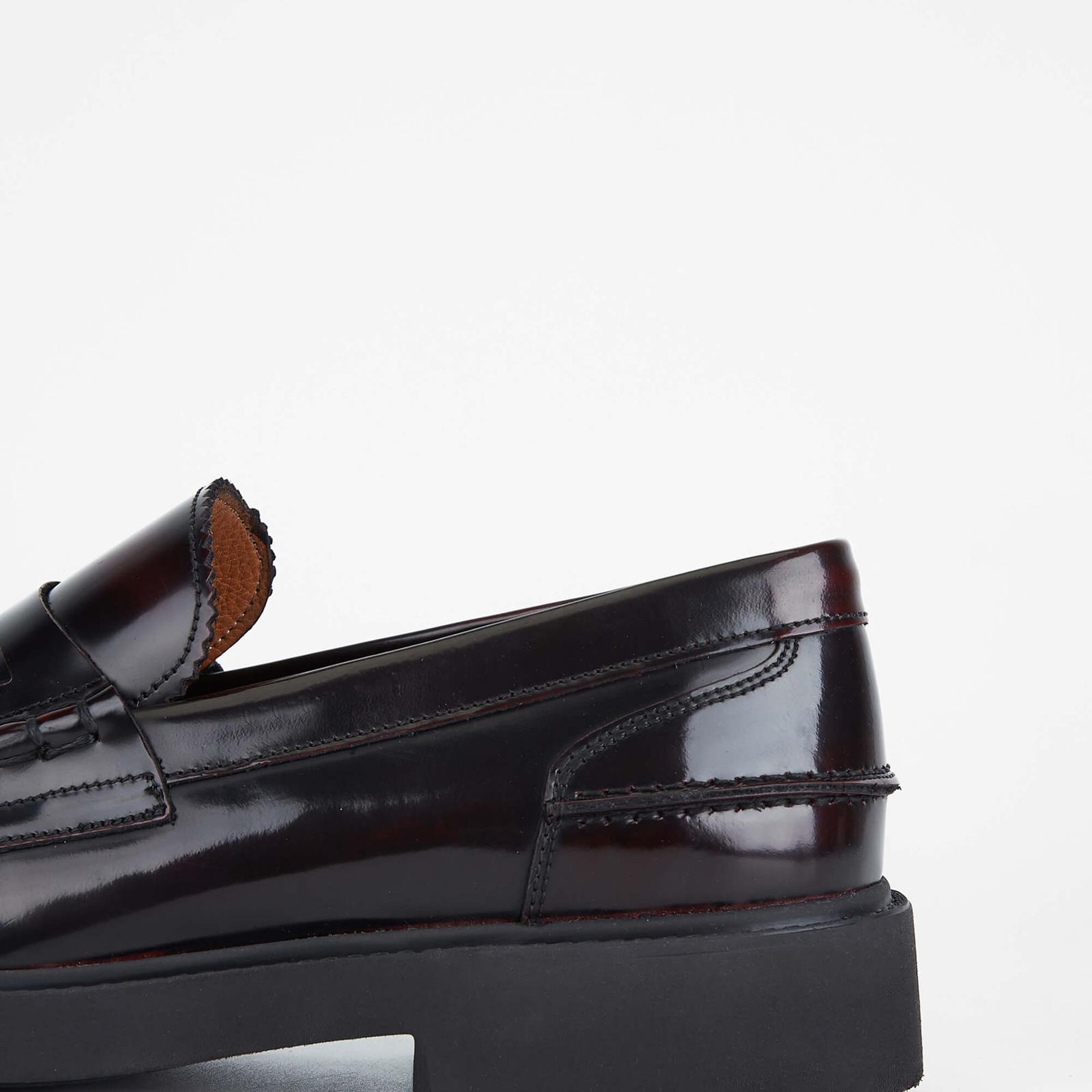 Tamer Tanca Erkek Hakiki Deri Bordo Makosen Ayakkabı