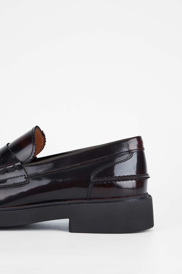  Tamer Tanca Erkek Hakiki Deri Bordo Makosen Ayakkabı