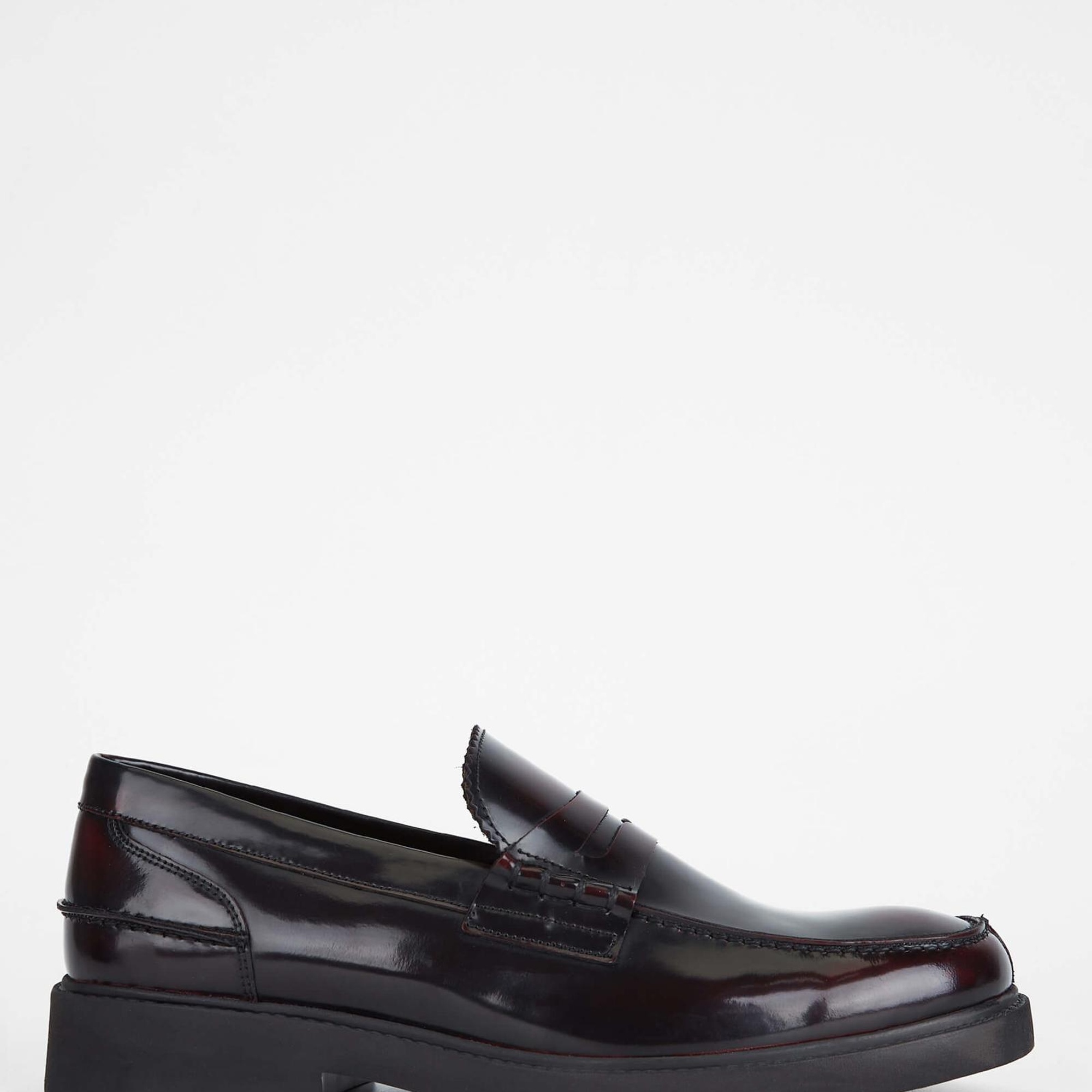 Tamer Tanca Erkek Hakiki Deri Bordo Makosen Ayakkabı