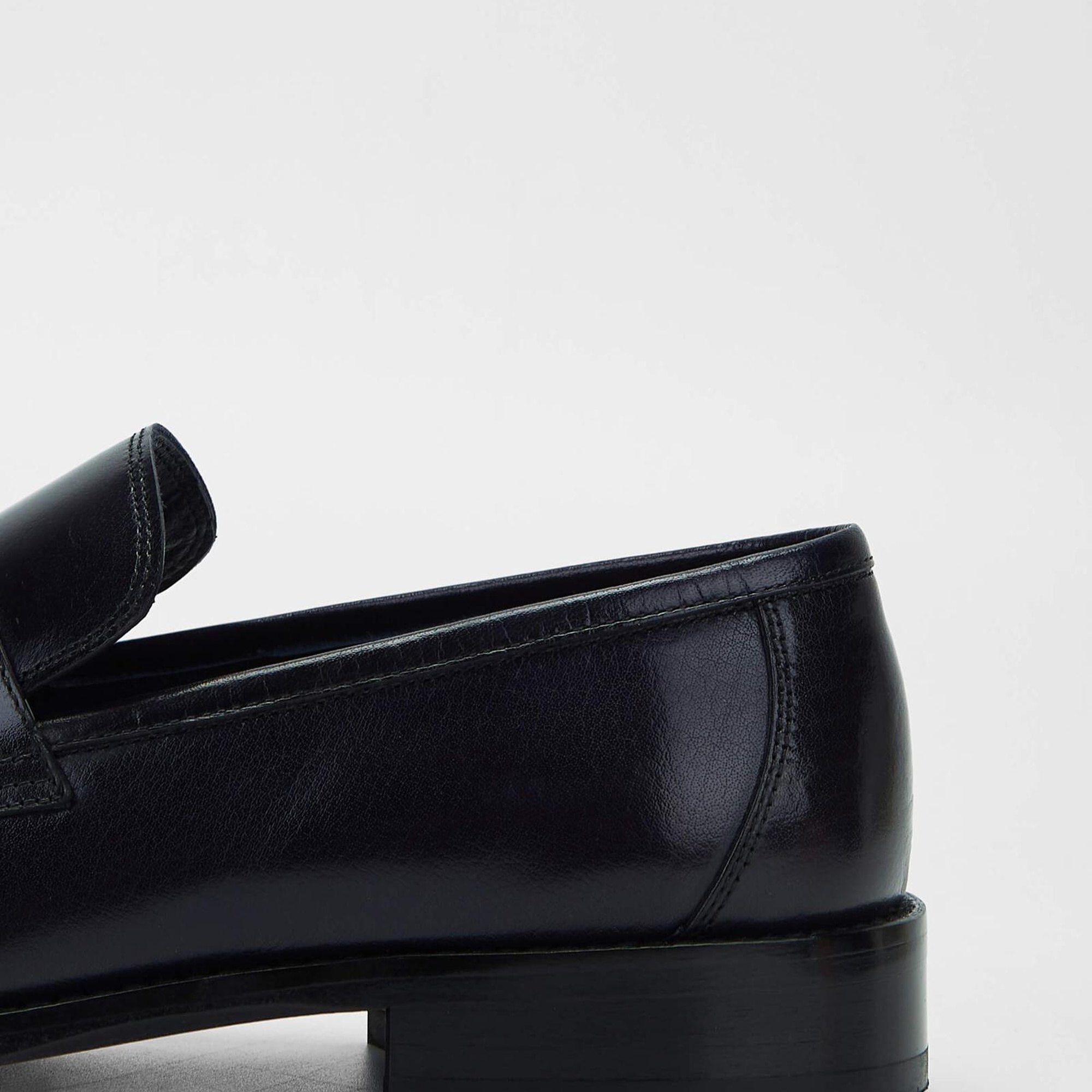 Tamer Tanca Erkek Hakiki Deri Lacivert Makosen Ayakkabı