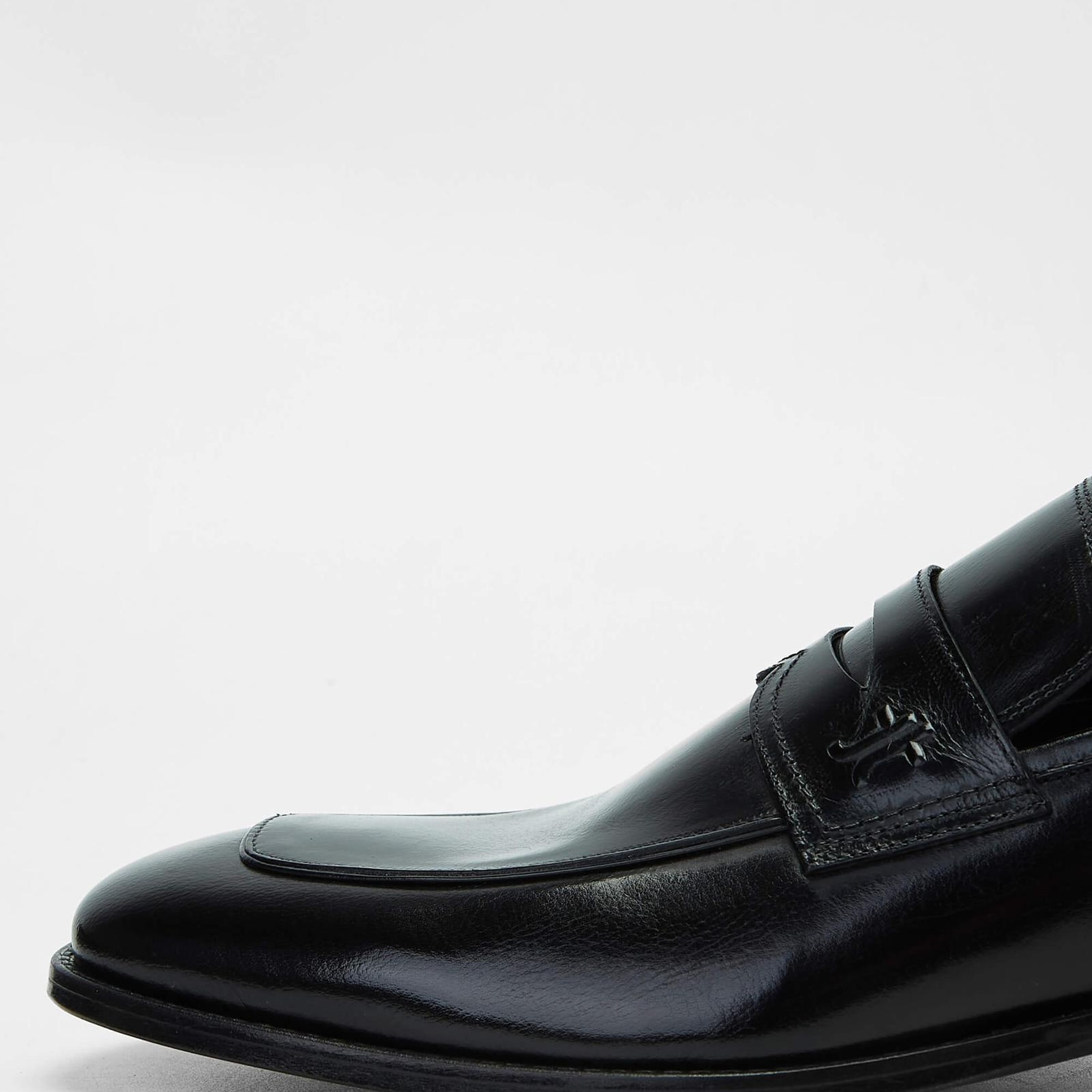 Tamer Tanca Erkek Hakiki Deri Siyah Makosen Ayakkabı